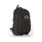Strong Unisex Kanvas Kumaş Laptop Bölmeli Outdoor Sırt Çantası Dağcı Sırt Çantası Siyah