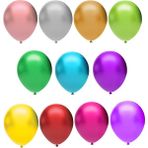 Strongart T121190 Balonevi, Karışık Renk, 12'' Baskısız Metalik Balon 100'LÜ Paket - Renkli