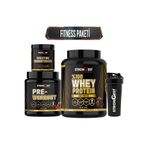 STRONGEST Fitness Paketi, Çikolata Aromalı Whey Protein, Creatin, Preworkout Ve Shaker Dörtlü Kombinasyon