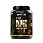 STRONGEST Whey Protein 960 Gr 32 Servis Aromalı%100 Whey Protein Tozu (960, Çilek)