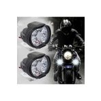 STS Oto Aksesuar 2 Adet Motosiklet Scooter Uyumlu Led Sis Farı Çakar Ve Sabit Mod 6 Ledli
