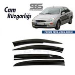 STS Oto Aksesuar Cam Rüzgarlığı Ford Focus 1 1998–2004 Arası Mügen Tip Piano Black