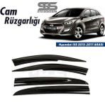 STS Oto Aksesuar Cam Rüzgarlığı Hyundai I30 2013-2017 Arası Mügen Tip Piano Black