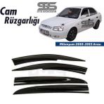 STS Oto Aksesuar Cam Rüzgarlığı Hyundai Milenyum 2000-2003 Arası Mügen Tip Piano Black