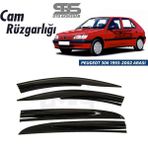 STS Oto Aksesuar Cam Rüzgarlığı Peugeot 306 1993-2002 Arası Mügen Tip Piano Black