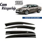 STS Oto Aksesuar Cam Rüzgarlığı Volkswagen Passat B7 2011-2014 Arası Mügen Tip Piano Black