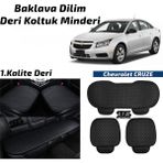 STS Oto Aksesuar Chevrolet Cruze Siyah Deri Oto Koltuk Minderi