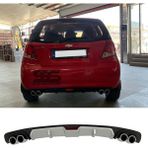 STS Oto Aksesuar Chevrolet Kalos Difüzör Arka Tampon Eki 4 Egzoz Çıkışlı Gri