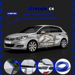 STS Oto Aksesuar Citroen C4 Oto Araç Kapı Koruma Fitili 5metre Parlak Mavi Renk