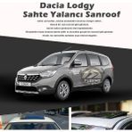 STS Oto Aksesuar Dacia Lodgy Parlak Siyah Yalancı Çakma Sahte Sunroof