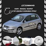 STS Oto Aksesuar Fiat Bravo Oto Araç Kapı Koruma Fitili 5metre Parlak Beyaz Renk