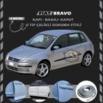 STS Oto Aksesuar Fiat Bravo Oto Araç Kapı Koruma Fitili 5metre Parlak Gri Renk