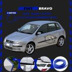STS Oto Aksesuar Fiat Bravo Oto Araç Kapı Koruma Fitili 5metre Parlak Mavi Renk