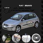 STS Oto Aksesuar Fiat Bravo Oto Araç Kapı Koruma Fitili 5metre Parlak Siyah Renk