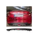 STS Oto Aksesuar Fiat Egea Difüzör Arka Tampon Eki 4 Egzoz Çıkışlı Siyah