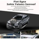 STS Oto Aksesuar Fiat Egea Parlak Siyah Yalancı Çakma Sahte Sunroof