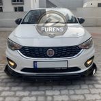 STS Oto Aksesuar Fiat Egea Uyumlu Brabus Ön Lip 3 Parça Kanatlı Lip
