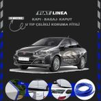 STS Oto Aksesuar Fiat Linea Oto Araç Kapı Koruma Fitili 5metre Parlak Gri Renk