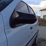 Sts Oto Aksesuar Fiat Palio 2003-2009 Uyumlu Batman Yarasa Ayna Kapagi Piano Black Abs Plastik