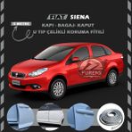 STS Oto Aksesuar Fiat Siena Oto Araç Kapı Koruma Fitili 5metre Parlak Gri Renk