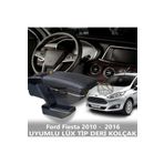 STS Oto Aksesuar Ford Fiesta 2010 - 2016 Uyumlu Premium Deri Kol Dayama Kolçak Lüx Tip