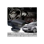 STS Oto Aksesuar Ford Focus 2 2005-2010 Uyumlu Premium Deri Kol Dayama Kolçak Lüx Tip