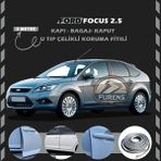 STS Oto Aksesuar Ford Focus 2.5 Oto Araç Kapı Koruma Fitili 5metre Parlak Gri Renk