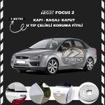 STS Oto Aksesuar Ford Focus 2 Oto Araç Kapı Koruma Fitili 5metre Parlak Beyaz Renk