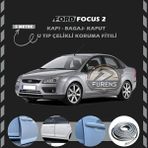 STS Oto Aksesuar Ford Focus 2 Oto Araç Kapı Koruma Fitili 5metre Parlak Gri Renk