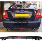 STS Oto Aksesuar Ford Focus 2 Sedan Difüzör Arka Tampon Eki 4 Egzoz Çıkışlı Siyah