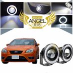 STS Oto Aksesuar Ford Focus 2 Uyumlu, Universal Mercekli LED Angel Sis Farı, 76MM Beyaz Renk