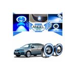 STS Oto Aksesuar Ford Focus 2,5 Uyumlu, Universal Mercekli LED Angel Sis Farı, 76MM Buz Mavi Renk