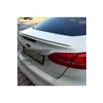 STS Oto Aksesuar Ford Focus 3- 3,5 Bagaj Uyumlu Üstü Slim Spoiler Piano Black Parlak Beyaz