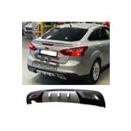 STS Oto Aksesuar Ford Focus 3 Difüzör Arka Tampon Eki 2 Egzoz Çıkışlı Gri
