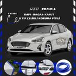 STS Oto Aksesuar Ford Focus 4 Oto Araç Kapı Koruma Fitili 5metre Parlak Beyaz Renk
