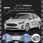 STS Oto Aksesuar Ford Focus 4 Oto Araç Kapı Koruma Fitili 5metre Parlak Gri Renk