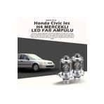 STS Oto Aksesuar Honda Civic Ies Mercek LED Xenon Uzun - Kısa Çift Renk