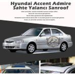 STS Oto Aksesuar Hyunda Accent Admire Parlak Siyah Yalancı Çakma Sahte Sunroof