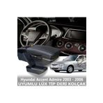 STS Oto Aksesuar Hyundai Accent Admire 2003 - 2006 Uyumlu Premium Deri Kol Dayama Kolçak Lüx Tip