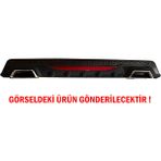 STS Oto Aksesuar Hyundai Accent Blue Difüzör Arka Tampon Eki 2 Egzoz Çıkışlı Siyah Reflektörlü