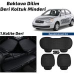 STS Oto Aksesuar Hyundai Accent Era 2006-2012 Arası Siyah Deri Oto Koltuk Minderi