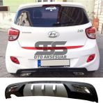 STS Oto Aksesuar Hyundai I10 Difüzör Arka Tampon Eki 2 Egzoz Çıkışlı Gri