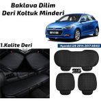 STS Oto Aksesuar Hyundai I20 2014-2017 Arası Siyah Deri Oto Koltuk Minderi