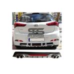 STS Oto Aksesuar Hyundai I20 Difüzör Arka Tampon Eki 4 Egzoz Çıkışlı Gri Reflektörlü
