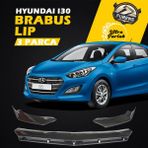 STS Oto Aksesuar Hyundai I30 2012-2017 Uyumlu Brabus Ön Lip 3 Parça Kanatlı Lip