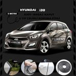STS Oto Aksesuar Hyundai I30 Oto Araç Kapı Koruma Fitili 5metre Parlak Siyah Renk