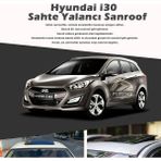 STS Oto Aksesuar Hyundai I30 Parlak Siyah Yalancı Çakma Sahte Sunroof