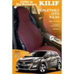 STS Oto Aksesuar Hyundai I30 Uyumlu Kırmızı Prestij Serisi Dokuma Kumaş Oto Koltuk Kılıfı Ön Tam Arka Alt