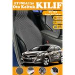 STS Oto Aksesuar Hyundai I30 Uyumlu Siyah Prestij Serisi Dokuma Kumaş Oto Koltuk Kılıfı Ön Tam Arka Alt