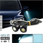 STS Oto Aksesuar Kartal Göz LED Ayna Altı LED Eagle Eye Civatalı Buz Mavi Renk 18MM - Buz Mavisi